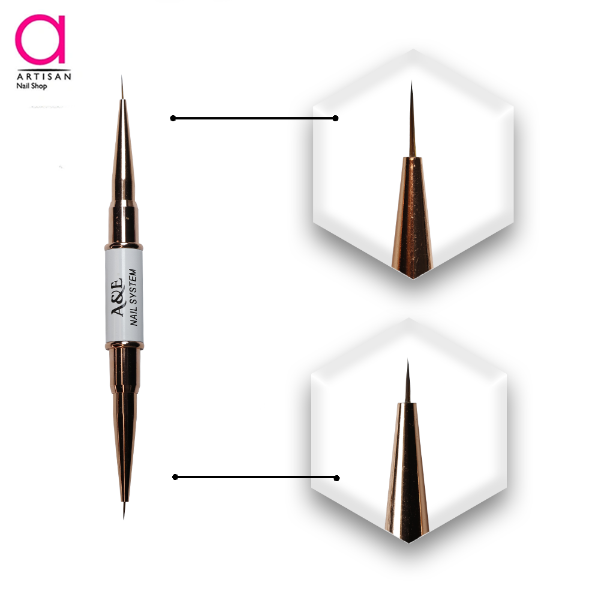 تصویر  قلم طراحی ناخن دو سر 5mm و 7mm ای اند ای A&E