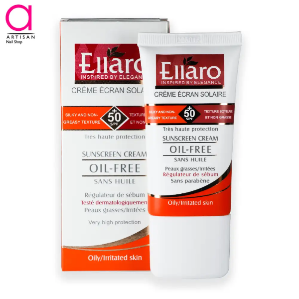 تصویر  کرم ضد آفتاب مناسب پوست چرب SPF50 الارو Ellaro