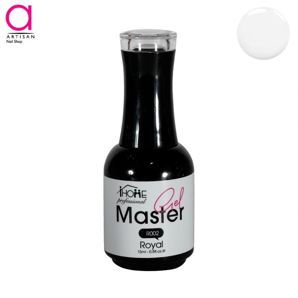 تصویر   لاک ژل سفید 15 میل کد R002 مستر ژل Master Gel