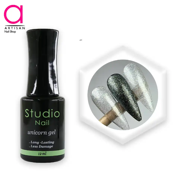 تصویر  لاک ژل یونیکورن کد 1 استودیو Studio