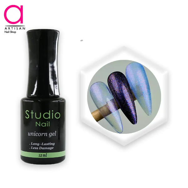 تصویر  لاک ژل یونیکورن کد 4 استودیو Studio