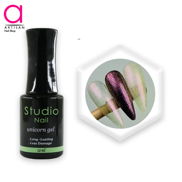 تصویر  لاک ژل یونیکورن کد 7 استودیو Studio