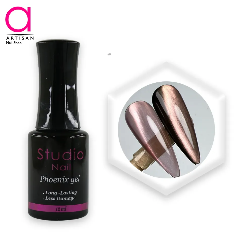 تصویر  لاک ژل آیس سرامیکی فونیکس کد 1 استودیو Studio