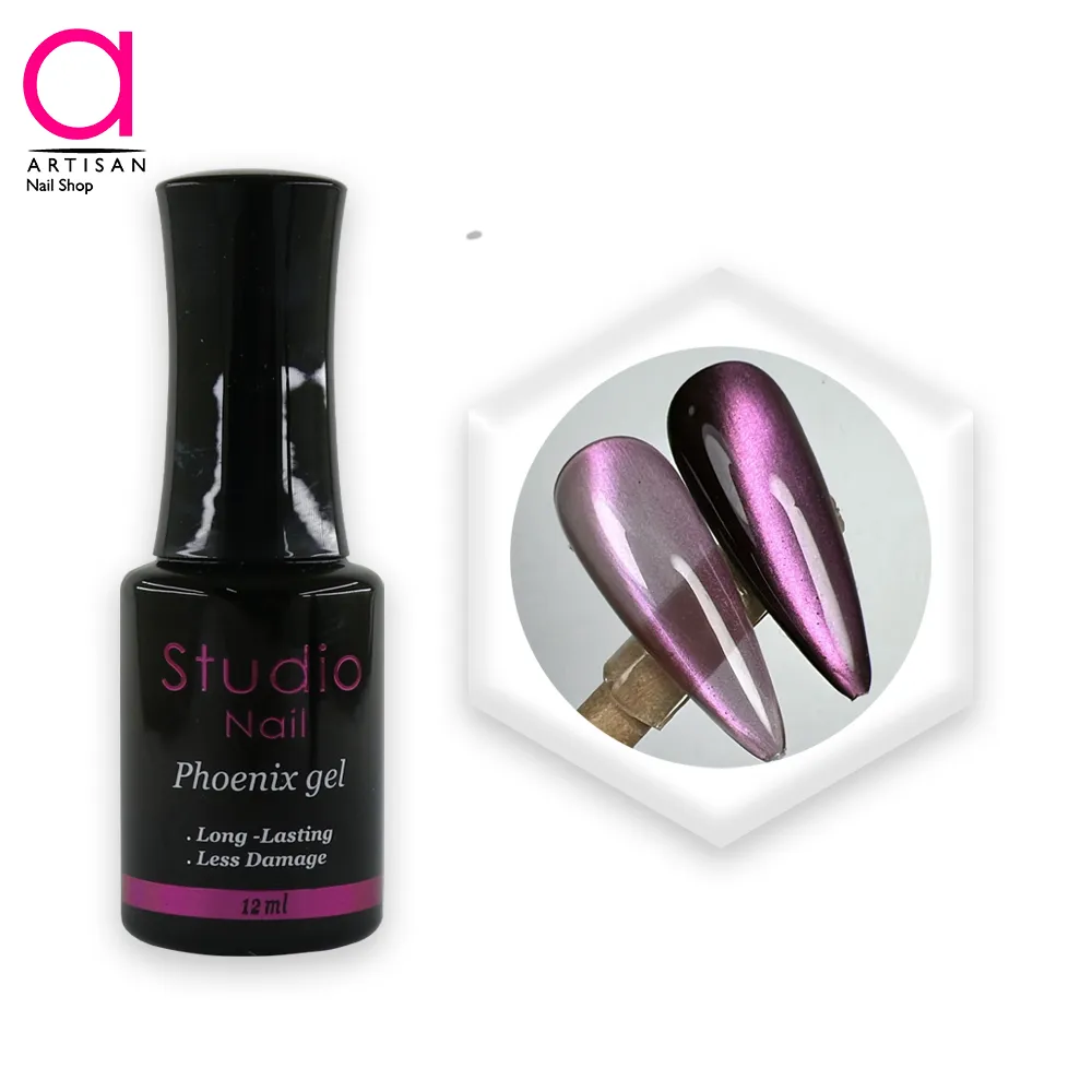 تصویر  لاک ژل آیس سرامیکی فونیکس کد 2 استودیو Studio