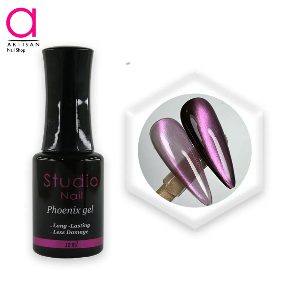 تصویر  لاک ژل آیس سرامیکی فونیکس کد 2 استودیو Studio