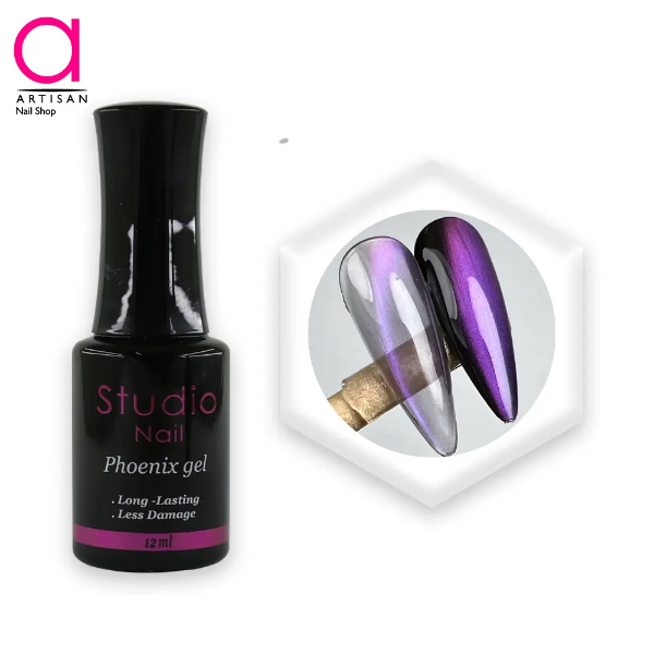 تصویر  لاک ژل آیس سرامیکی فونیکس کد 6 استودیو Studio