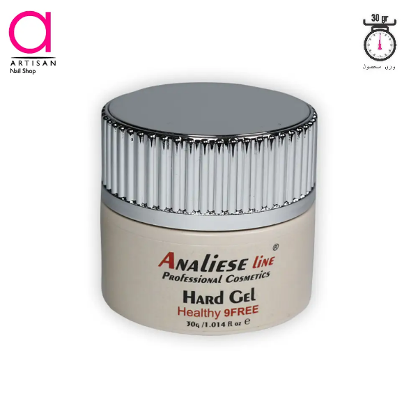 تصویر  بیلدر ژل (هارد) کاشت ناخن clear آنالیز 30 گرم  Analiese