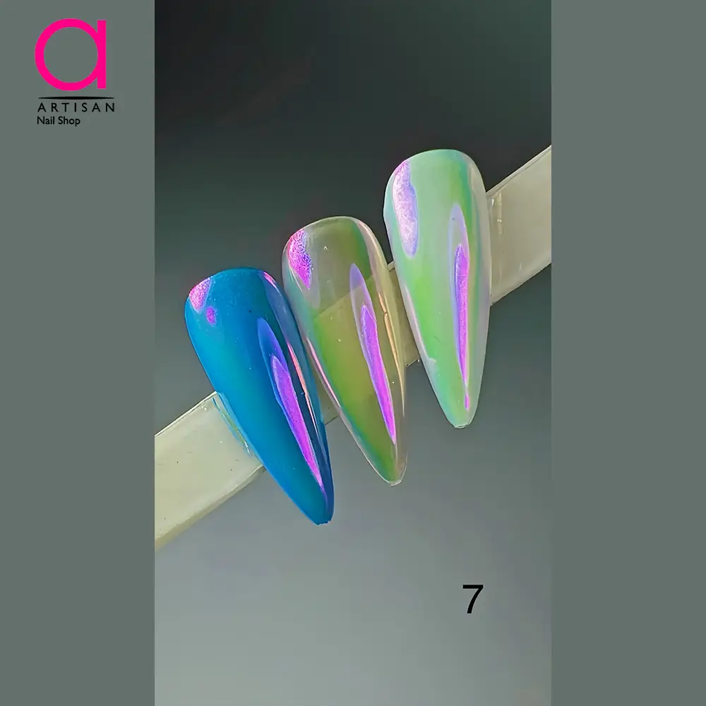 تصویر  پودر کروم جواهری سرامیک گلس کاشت ناخن کد 7 پاتایا Pattaya