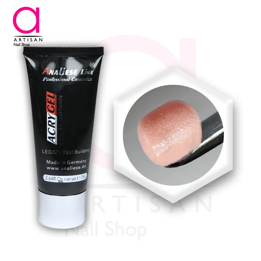 تصویر  پلی ژل هارد کاشت ناخن شاینی پیچ 75 گرم آنالیز Analiese