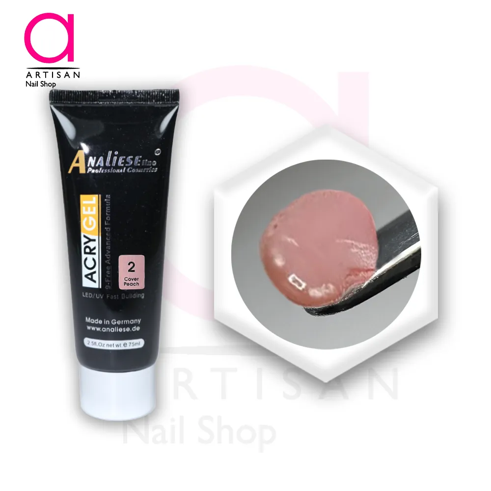 تصویر  پلی ژل سافت کاشت ناخن کد2 کاور پیچ  75 گرم آنالیز Analiese