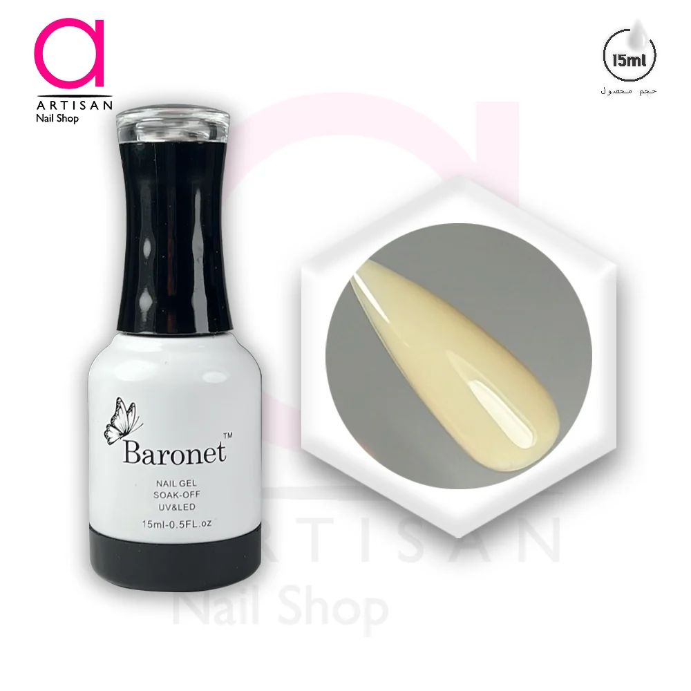 تصویر  لاک ژل بیس فرنچ ساده کد 4 بارونت Baronet