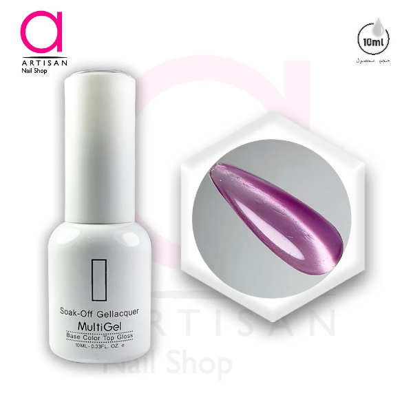 تصویر  لاک ژل آیس سرامیکی کد 19 مولتی ژل Multi Gel
