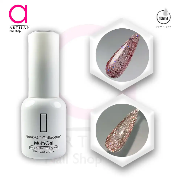 تصویر  لاک ژل دیسکو کد 5 مولتی ژل Multi Gel