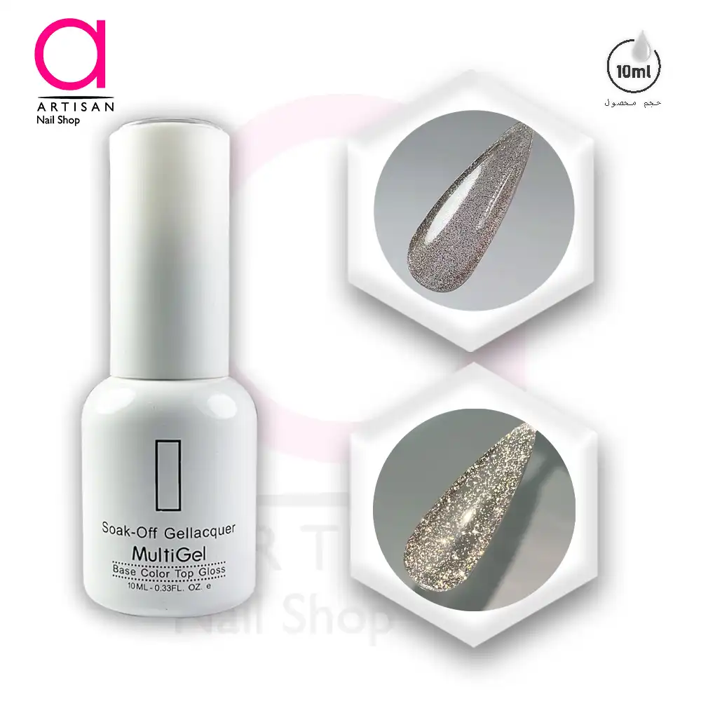 تصویر  لاک ژل دیسکو کد 8 مولتی ژل Multi Gel