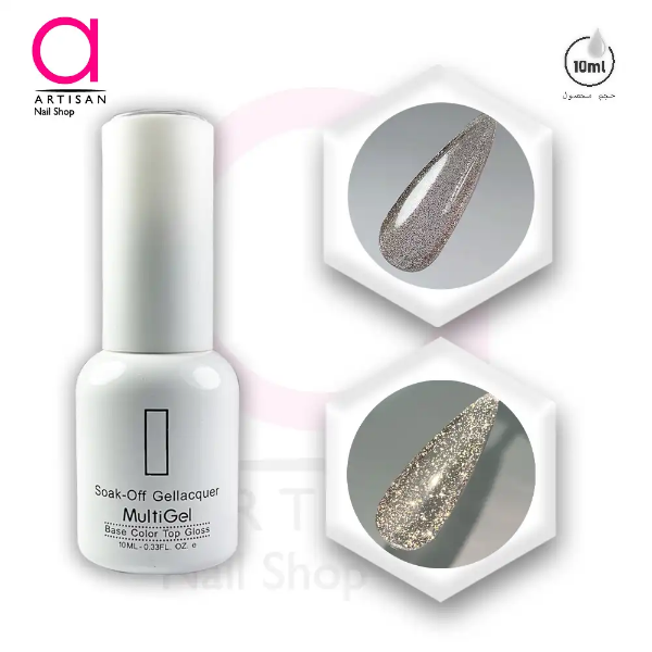 تصویر  لاک ژل دیسکو کد 8 مولتی ژل Multi Gel