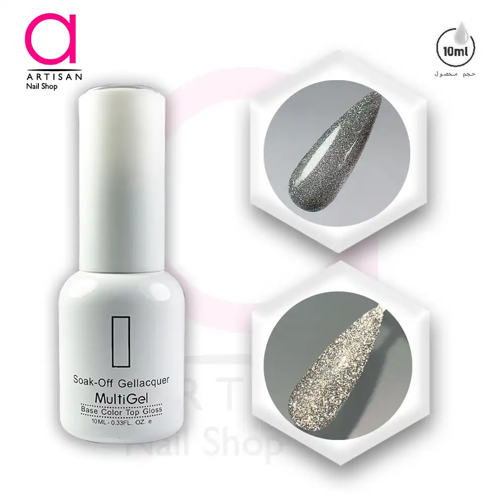 تصویر  لاک ژل دیسکو کد 14 مولتی ژل Multi Gel