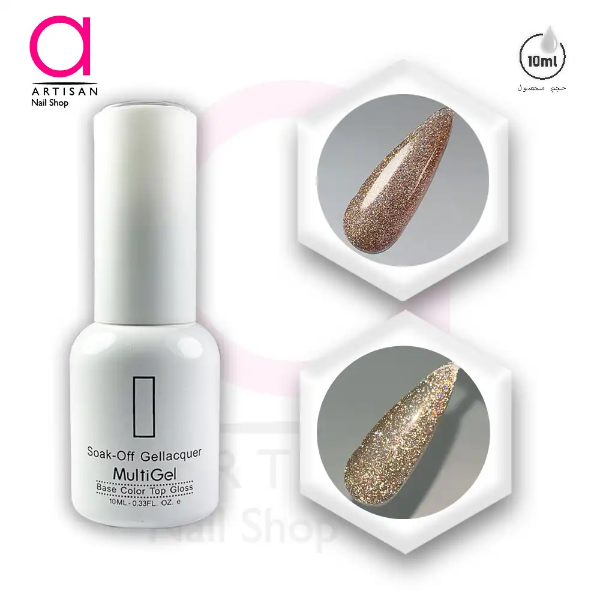 تصویر  لاک ژل دیسکو کد 15 مولتی ژل Multi Gel