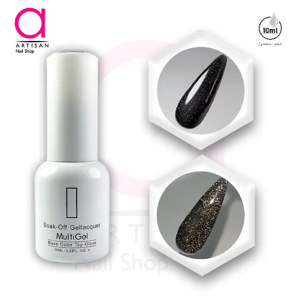 تصویر  لاک ژل دیسکو کد 16 مولتی ژل Multi Gel