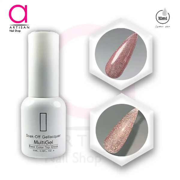 تصویر  لاک ژل دیسکو کد 18 مولتی ژل Multi Gel
