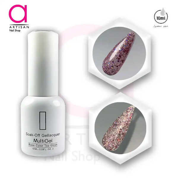 تصویر  لاک ژل دیسکو کد 19 مولتی ژل Multi Gel