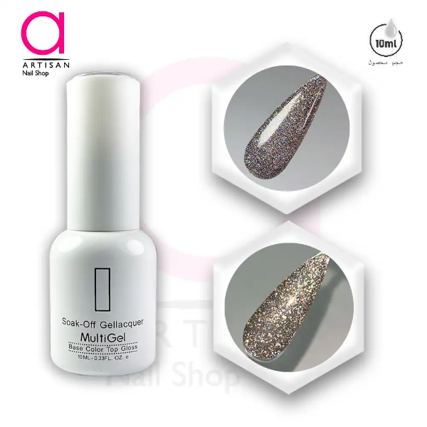 تصویر  لاک ژل دیسکو کد 20 مولتی ژل Multi Gel