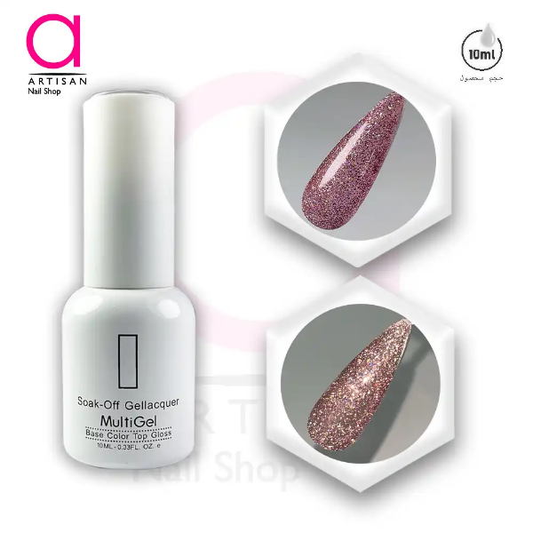 تصویر  لاک ژل دیسکو کد 21 مولتی ژل Multi Gel