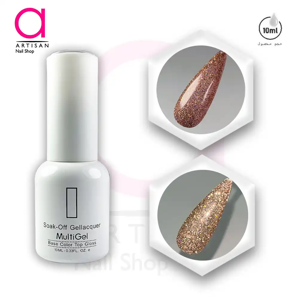 تصویر  لاک ژل دیسکو کد 22 مولتی ژل Multi Gel
