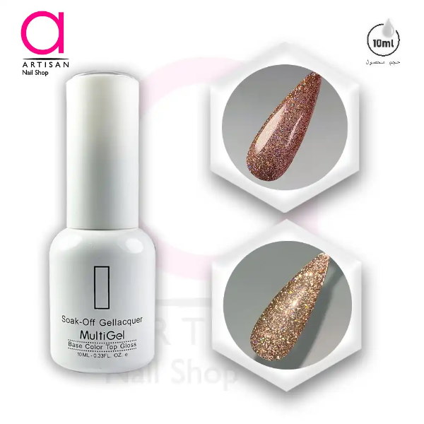 تصویر  لاک ژل دیسکو کد 22 مولتی ژل Multi Gel