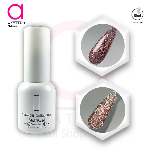 تصویر  لاک ژل دیسکو کد 23 مولتی ژل Multi Gel