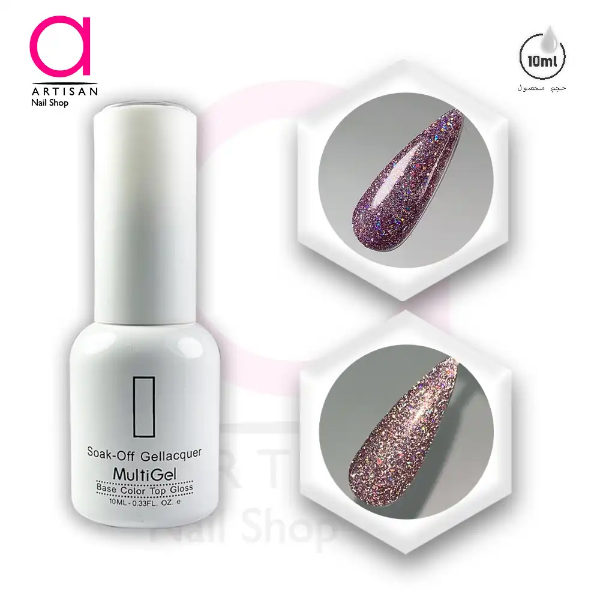 تصویر  لاک ژل دیسکو کد 24 مولتی ژل Multi Gel