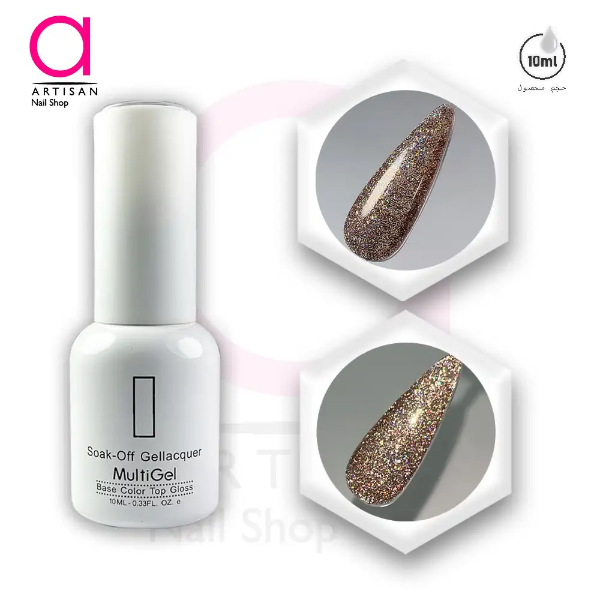 تصویر  لاک ژل دیسکو کد 25 مولتی ژل Multi Gel