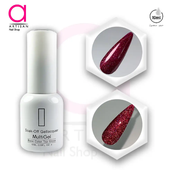 تصویر  لاک ژل دیسکو کد 26 مولتی ژل Multi Gel
