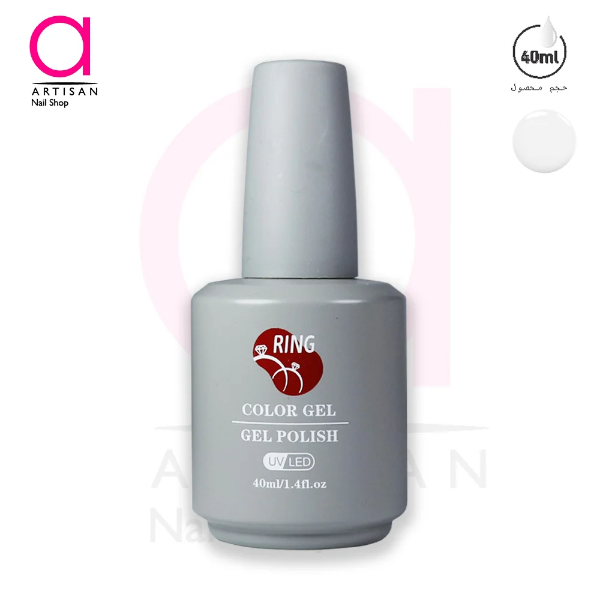 تصویر  لاک ژل سفید 40 میل رینگ Ring