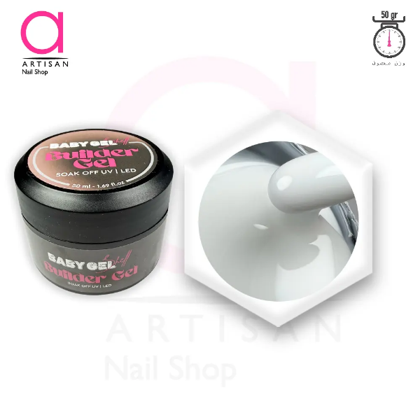 تصویر  بیلدر ژل (سافت) کاشت ناخن milky بیبی ژل Baby Gel