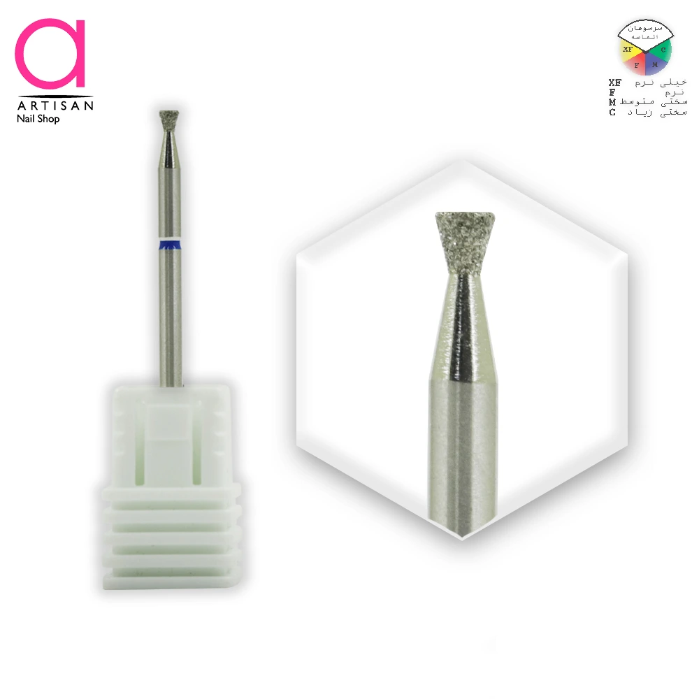 تصویر  سر سوهان شنی مانیکور ناخن دامنی کوچک نوار آبی کیمیز KIMIZ