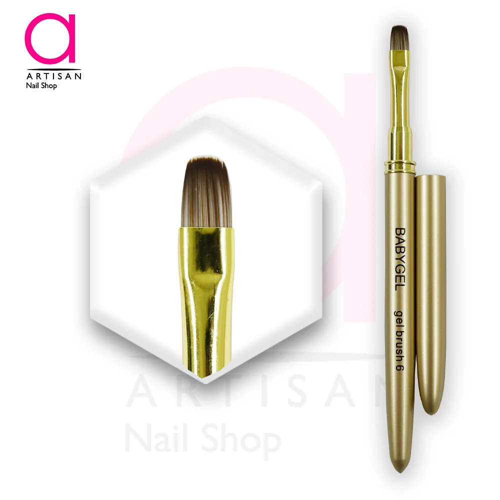 تصویر  قلم ژل زبان گربه ای کاشت ناخن شماره 6 بیبی ژل Baby Gel