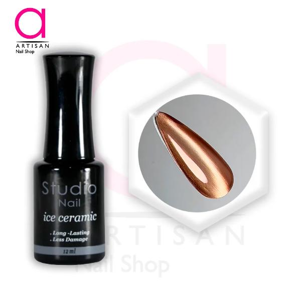 تصویر  لاک ژل آیس سرامیکی کد 14 استودیو Studio