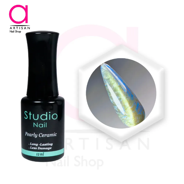 تصویر  لاک ژل پرلی سرامیک کد 1 استودیو Studio