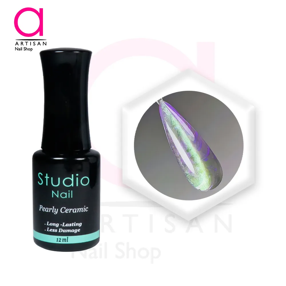 تصویر  لاک ژل پرلی سرامیک کد 3 استودیو Studio