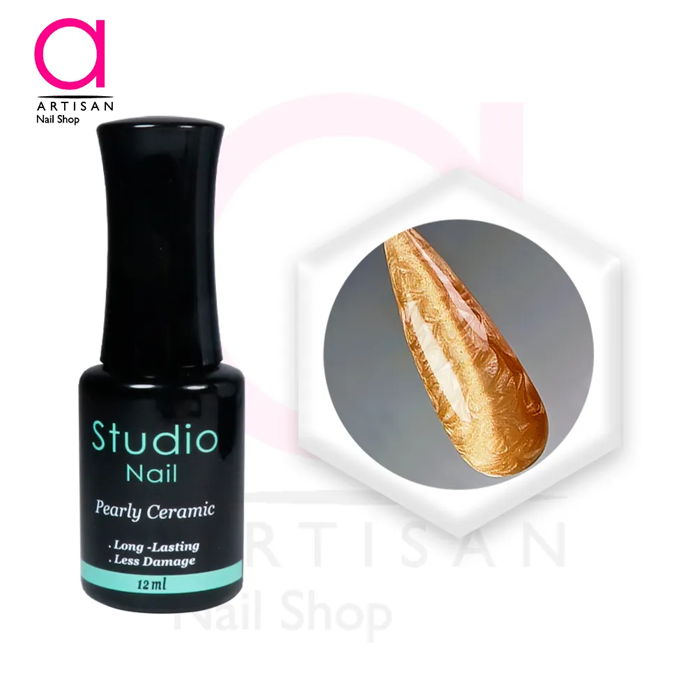 تصویر  لاک ژل پرلی سرامیک کد 8 استودیو Studio