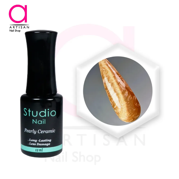تصویر  لاک ژل پرلی سرامیک کد 8 استودیو Studio