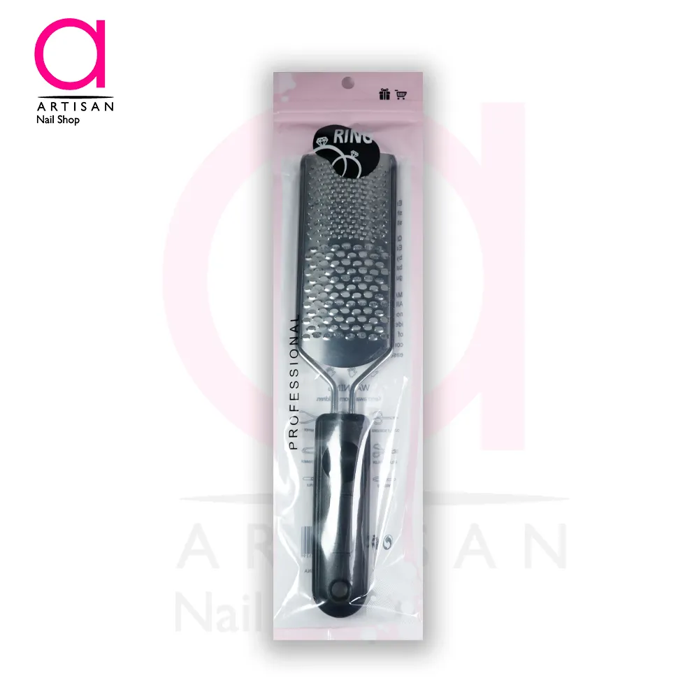 تصویر  رنده پدیکور کف پا استیل ریز و درشت رینگ Ring