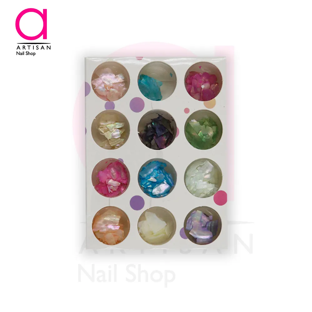 تصویر  دیزاین صدفی 12 تایی جعبه صورتی