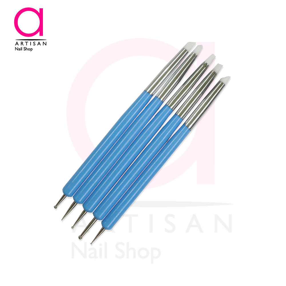 تصویر   قلم طراحی ناخن دو سر داتینگ و سیلیکونی 