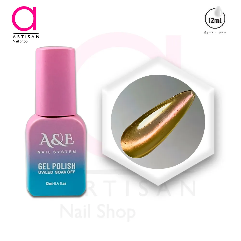 تصویر  لاک ژل آیس سرامیکی گریپ کد 4 ای اند ای A&E