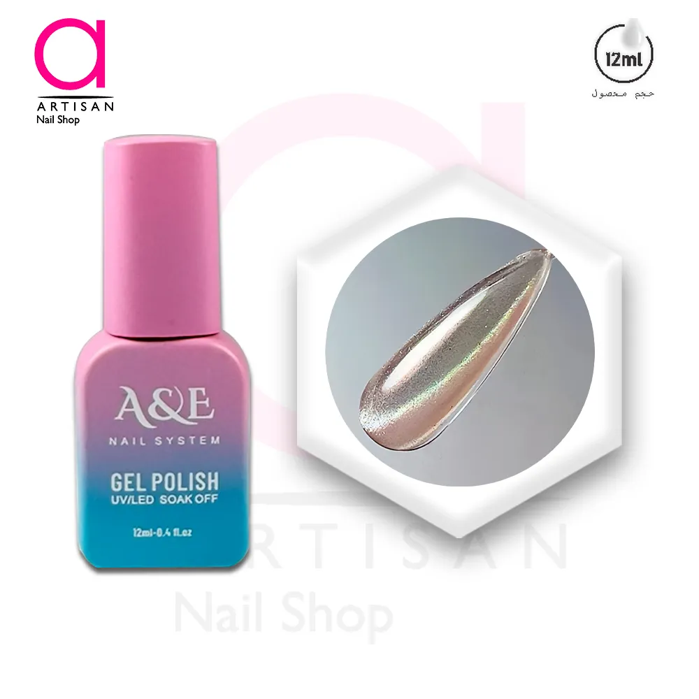 تصویر  لاک ژل آیس سرامیکی مون لایت کد 3 ای اند ای A&E