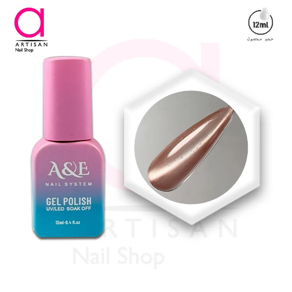 تصویر  لاک ژل آیس سرامیکی سواروسکی کد 1 ای اند ای A&E