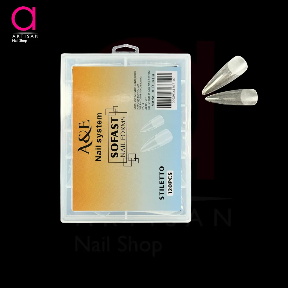 تصویر  تیپ ژل کاشت ناخن (ژلیکس) STILETTO ای اند ای A&E