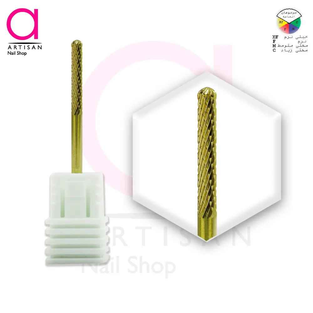 تصویر  سر سوهان الماسه ناخن دورگیری استوانه ای سرگرد طلایی ویلسون WILSON