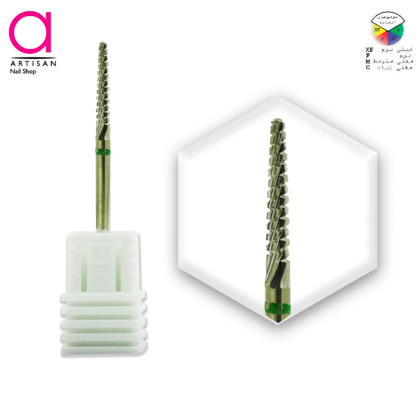 تصویر  سر سوهان الماسه ناخن میخی سرگرد نوار سبز ویلسون WILSON